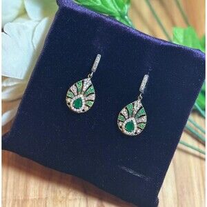 925 Sterling Silver Turkish Vintage Earrings for Women, NEW, Antique, Handmade